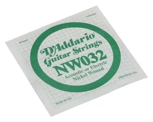 D'Addario Nickel Wound ball End Single Strings NW032 - Struny gitarowe  - miniaturka - grafika 1