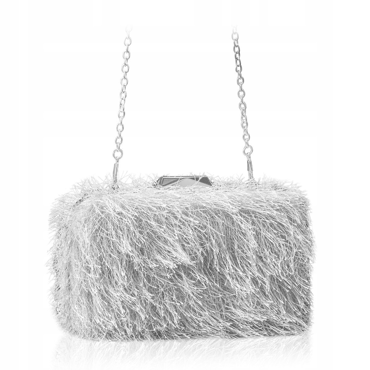 Betlewski Futrzana mini torebka imprezowa TWINKLE