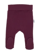 Śpiochy dla niemowląt - Dziewczęcy półśpioch bawełniany prążek bordowy Nicol - miniaturka - grafika 1