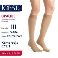 Bielizna lecznicza - JOBST Opaque, podkolanówki zamknięte palce, CCL1, karmelowe, rozmiar III, 1 para - miniaturka - grafika 1