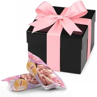 Cukierki - KRÓWKI podziękowania w pudełku czarnym chrzest roczek - miniaturka - grafika 1