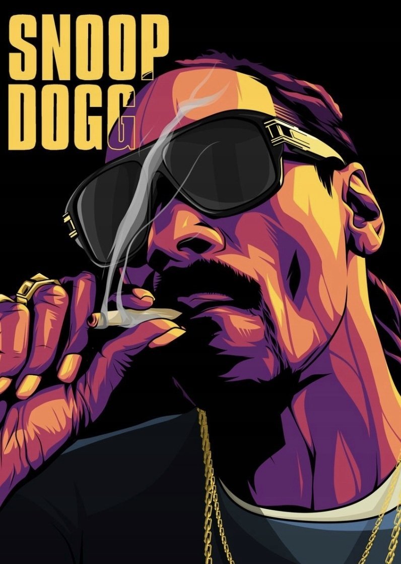 PODKŁADKA POD MYSZ Nadruk 22x18 cm snoop dog raper Muzyczny Tekst Prezent