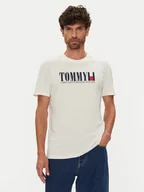 Koszulki męskie - Tommy Jeans T-Shirt Dna Flag DM0DM21941 Biały Regular Fit - miniaturka - grafika 1