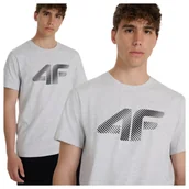 Koszulki męskie - Koszulka męska 4F 4FWMM00TTSHM2257-27M Szary Roz. 3XL - miniaturka - grafika 1