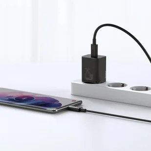 Baseus Super Si szybka ładowarka sieciowa Quick Charge 3.0 Power Delivery 25W 3A + Kabel USB Typ C - USB Typ C 3A 1m czarny (TZCCSUP-L01) - Kable USB - miniaturka - grafika 12