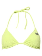 Stroje kąpielowe - Calvin Klein Damski stanik bikini - trójkątny - usztywniany Kobiety żółty|zielony jednolity, S - miniaturka - grafika 1