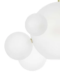 Lampa wisząca CAPRI 6 biała / złota - Lampy sufitowe - miniaturka - grafika 2