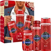 Zestawy kosmetyków męskich - Old Spice Zestaw Gentleman (deo sztyft + Deo spray + żel pod prysznic Captain) - miniaturka - grafika 1
