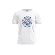 Koszulki męskie - Green Fish, Męski T-shirt z cyfrowym nadrukiem,% 100 bawełna, biały, na co dzień, męskie topy, rozmiar: M, biały, M - miniaturka - grafika 1