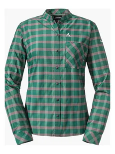 Schöffel Koszula funkcyjna "Pianosa" w kolorze zielono-szarym - Koszulki sportowe damskie - miniaturka - grafika 1