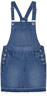 Pepe Jeans Dziewczęca sukienka Kaia, niebieski (denim), 8 Lata - Sukienki - miniaturka - grafika 1