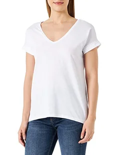 Vila Damska koszulka Vidreamers New V-Neck Su-Noos, Optyczny Snow, S - Koszulki i topy damskie - miniaturka - grafika 1