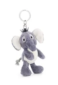 Plecaki - NICI 62732 brelok słoń El-Flora, wierny pluszowy towarzysz do plecaka lub torby, zawieszka na klucze dla małych i dużych, 10 cm, szary - miniaturka - grafika 1