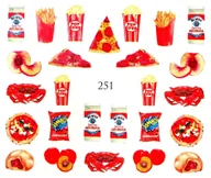 Ozdoby do paznokci - Naklejki wodne na paznokcie - nr 251 - miniaturka - grafika 1