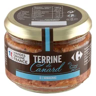 Pasztet i przetwory mięsne - Carrefour Terrine Konserwa drobiowo-wieprzowa z mięsem kaczki i alkoholem Armagnac 180 g - miniaturka - grafika 1