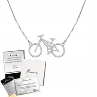 Łańcuszki - Naszyjnik Srebrny Rower Łańcuszek SREBRO 925 Prezent DEDYKACJA GRATIS - miniaturka - grafika 1