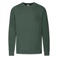 Bluzy męskie - Lekka Bluza Męska Lightweight Set-in-Sweat Zielony butelkowy r. XL - miniaturka - grafika 1