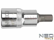 Klucze i nasadki - Nasadka z końcówką sześciokątną 1/2", H6 x 55MM - NEO TOOLS (08-771) - miniaturka - grafika 1