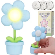 Lampy stojące - Lampka biurkowa LED Heckermann 1288 Niebieska lampka dziecięca - miniaturka - grafika 1