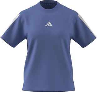 adidas Damska koszulka z bawełny Essentials 3 paski (1 opakowanie) - Koszulki i topy damskie - miniaturka - grafika 1