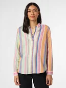 Bluzki damskie - Franco Callegari - Bluzka damska z dodatkiem lnu, wielokolorowy - miniaturka - grafika 1