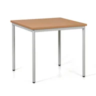 Stoły - B2B Partner Stół do jadalni TRIVIA, jasnoszara konstrukcja, 800x800 mm, buk 555422 - miniaturka - grafika 1