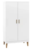 Szafy i szafki dla dzieci - Skandynawska biała szafa dla dziecka W5-P86 - miniaturka - grafika 1