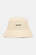 Czapki damskie - Patrizia Pepe kapelusz bawełniany kolor beżowy 8F0106 AB01 - miniaturka - grafika 1