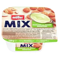 Kefiry, jogurty, maślanki - Muller - Mix Jogurt o smaku pistacjowym z ciasteczkami migdałowymi - miniaturka - grafika 1