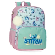 Plecaki szkolne i tornistry - Disney Stitch Just Chill Plecak Szkolny Zielony 30x38x12 cm Poliester by Joumma Bags, Zielony, Talla única, plecak szkolny - miniaturka - grafika 1