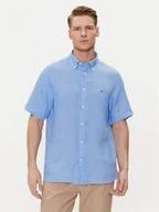 Koszule męskie - Tommy Hilfiger Koszula MW0MW35207 Niebieski Regular Fit - miniaturka - grafika 1