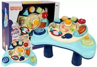 Zabawki interaktywne dla dzieci - Import LEANToys Interaktywny Stolik dla Niemowląt Muzyka Odgłosy Zwierząt Niebieska LT-8494-0 - miniaturka - grafika 1