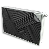 Dekoracje domu - magnes mata magnetyczna kaloryfer dekor czarny układ - miniaturka - grafika 1