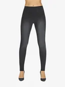 Spodnie damskie - Damskie spodnie Maddie 300 DEN czarne Bas Bleu r.2XL - miniaturka - grafika 1