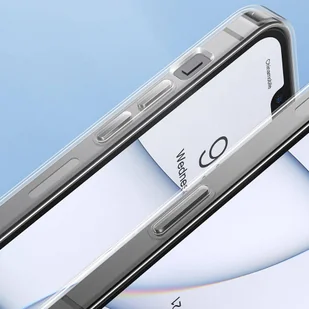 Baseus Frosted Glass Case etui pokrowiec do iPhone 13 Pro sztywna obudowa z żelową ramką przezroczysty (ARWS000702) - Etui i futerały do telefonów - miniaturka - grafika 17