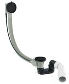 Syfony - Omnires syfon wannowy przelewowo-odpływowy, z automatycznym korkiem TK104-PLUS-3.43+64-SBL TK104-PLUS-3.43+64-SBL - miniaturka - grafika 1