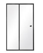 Inne - Besco DUO SLIDE BLACK drzwi prysznicowe przejrzyste szkło w sprzedaży od czerwca 2022 DDSB-140 DDSB-140 - miniaturka - grafika 1