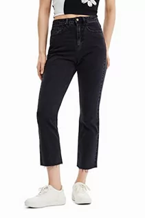 Spodnie damskie - Desigual jeansy damskie, Schwarz, 36 - grafika 1