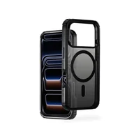 Etui i futerały do telefonów - Hama Etui na telefon komórkowy Extreme Protect do iPhone 17 Pro i MagSafe (D3O Bumper, odporne na uderzenia, upadki, nietłukące, magnetyczne etui do ładowania indukcyjnego, gradient kolorów), czarne - miniaturka - grafika 1
