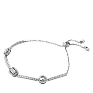 Bransoletki - Bransoletka Michael Kors MKC1715CZ040 Srebrny - miniaturka - grafika 1