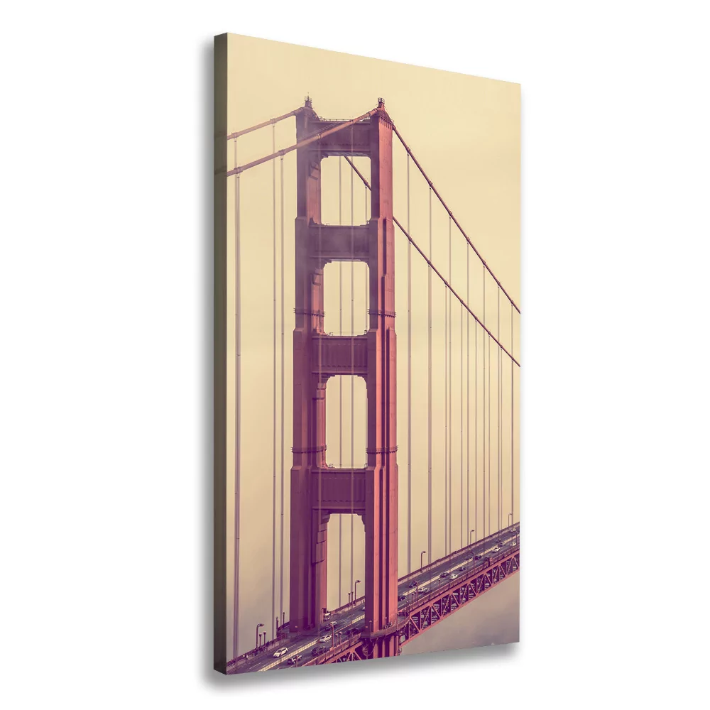 Foto obraz na płótnie pionowy Most San Francisco