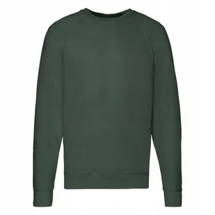 Lekka Bluza Męska Lightweight Raglan Sweat Zielony butelkowy r. 2XL - Bluzy męskie - miniaturka - grafika 1