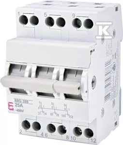 Przełącznik modułowy sieć-agregat I-O-II 40A 3-biegunowy SSQ 340 - Inne akcesoria elektryczne - miniaturka - grafika 1