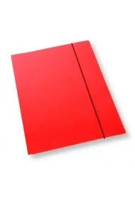 Teczka A4 z gumką lakier czerwona 350gsm (10szt) - Teczki i skoroszyty - miniaturka - grafika 1