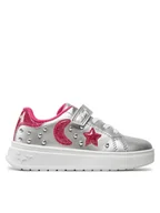 Buty dla dziewczynek - Primigi Sneakersy 6972000 Srebrny - miniaturka - grafika 1