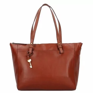 Torebki damskie - Fossil Fossil Rachel Torba shopper skórzana 34 cm brown ZB7507200 - grafika 1