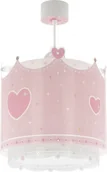 Lampy sufitowe - Dalber Little Queen lampa wisząca 1-punktowa różowa 61102 61102 - miniaturka - grafika 1