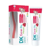 Pasty do zębów - DERMOKIL DK Dent pasta do zębów dla dzieci Malinowa 50ml + szczoteczka - miniaturka - grafika 1
