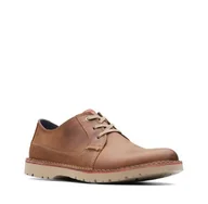 Półbuty męskie - Vargo Plain [dark tan leather] - rozmiar 49 - miniaturka - grafika 1