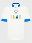 Koszulki męskie - Reebok T-Shirt Classics Football HG1599 Beżowy Relaxed Fit - miniaturka - grafika 1